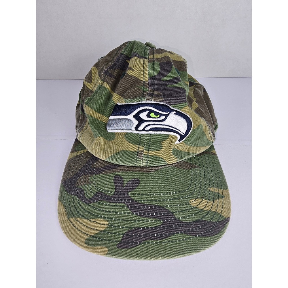 47 Brand Hat Mens OSFA Camo Seattle Seahawks NFL Baseball Cap Camouflage Sport